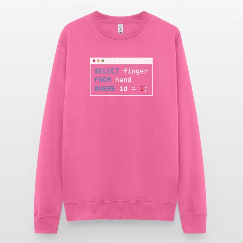 Hacking Code Cybersécurité Selected Finger Hacker Sweat-shirt Unisexe