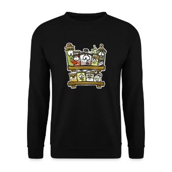Küche Kochen Gewürzregal Gewürz Liebhaber Koch Koch Koch - Unisex Pullover - Schwarz - Vorne - Alina (178cm) & Michal (187cm)