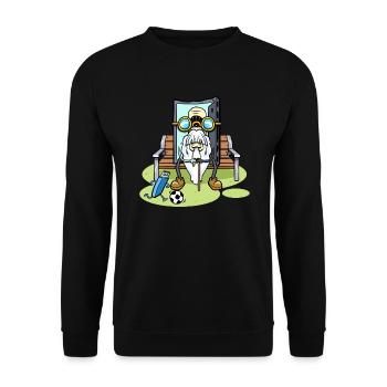 80s 90s Cassette Music Sitting Cassette Tape - Unisex Sweatshirt - black - Front - Alina (178cm) & Michal (187cm)