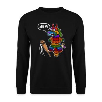 Fiesta Mexicana Party Cinco De Mayo Pinata - Unisex Sweatshirt - black - Front - Alina (178cm) & Michal (187cm)