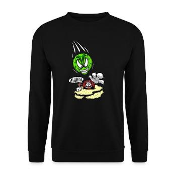 Boccia Set Boccia Player Flying Bocce Boccia - Unisex Sweatshirt - black - Front - Alina (178cm) & Michal (187cm)