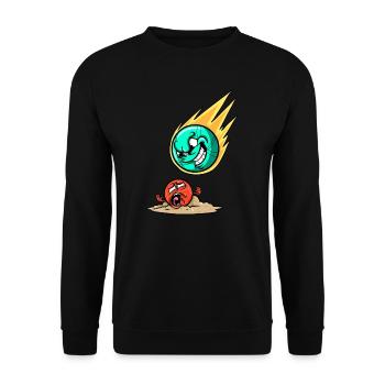 Boccia Set Boccia Player Flying Bocce Boccia - Unisex Sweatshirt - black - Front - Alina (178cm) & Michal (187cm)