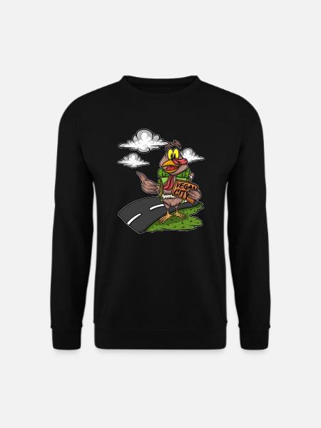 Holiday Thanksgiving No Meat Turkey - Unisex Sweatshirt - black
