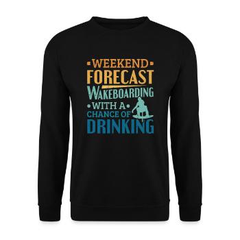 Prévisions du week-end Wakeboard Wakeboard - Sweat-shirt Unisexe - noir - Devant - Alina (178cm) & Michal (187cm)