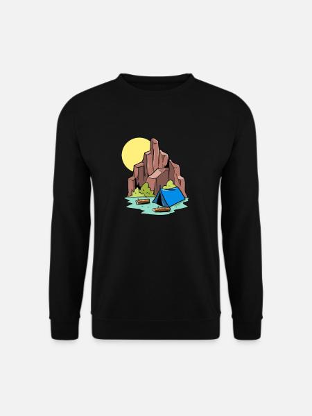 Camper Campsite Camp Camping - Unisex Sweatshirt - black