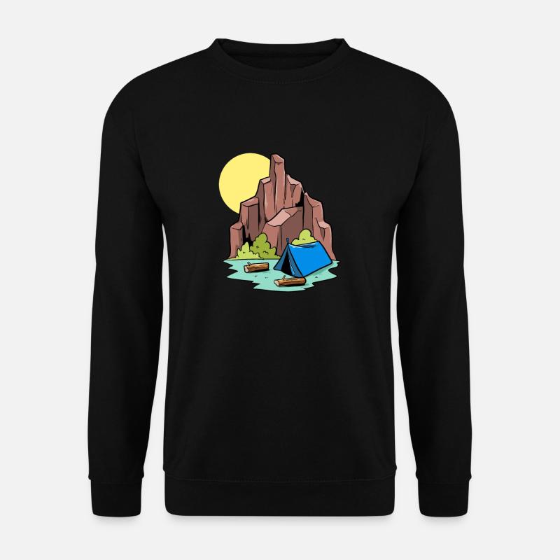 Camper Campsite Camp Camping - Unisex Sweatshirt - black