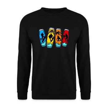 Wakeboarding Wakeboards Wakeboarder Wakeboard - Sweat-shirt Unisexe - noir - Devant - Alina (178cm) & Michal (187cm)