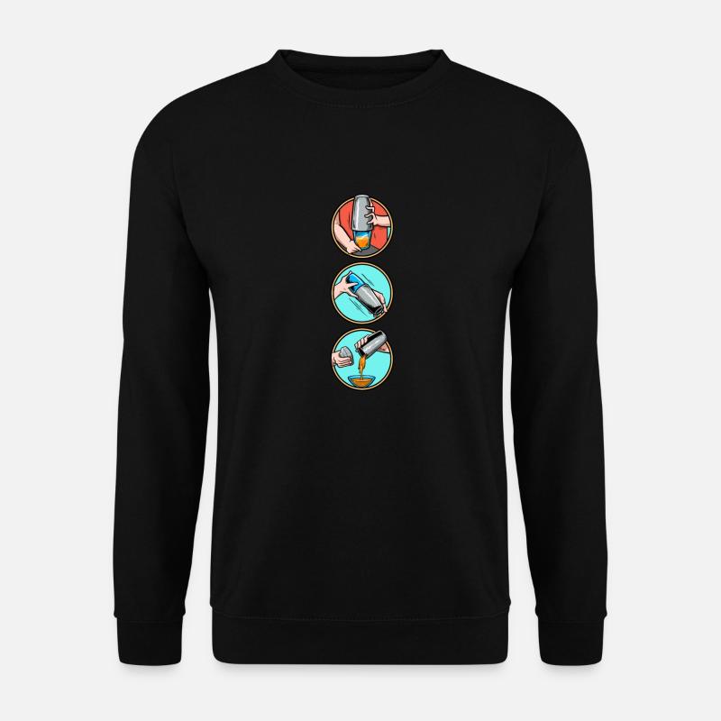 Cocktails Bartender Mix Cocktail Barkeeper - Unisex Pullover - Schwarz