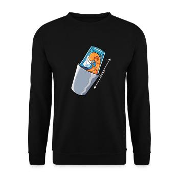 Barman Mix Barman - Sweat-shirt Unisexe - noir - Devant - Alina (178cm) & Michal (187cm)