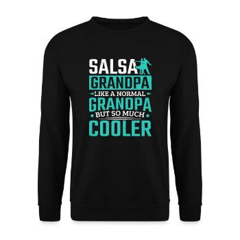 Salsa Grand-père Beaucoup plus cool Danse latine Sala - Sweat-shirt Unisexe - noir - Devant - Alina (178cm) & Michal (187cm)