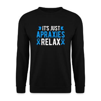 Sprache Apraxia Bewusstsein Es ist nur Apraxia von - Unisex Pullover - Schwarz - Vorne - Alina (178cm) & Michal (187cm)