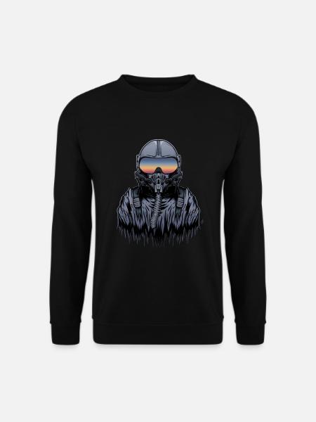 Kampfpilot - Unisex Pullover - Schwarz