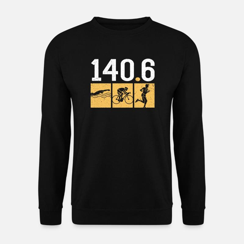 Triathlete 140.6 Triathlon - Unisex Sweatshirt - black