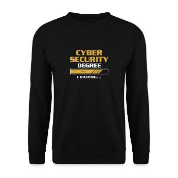 Hacking Cybersicherheit Grad Laden Hacker - Unisex Pullover - Schwarz - Vorne - Alina (178cm) & Michal (187cm)