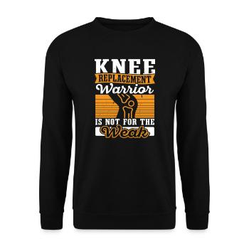Knee Surgery Completed Knee Replacement - Unisex Sweatshirt - black - Front - Alina (178cm) & Michal (187cm)