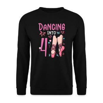 Ballet Shoes Dancing Ballerina 4 Ballett Birthday - Unisex Sweatshirt - black - Front - Alina (178cm) & Michal (187cm)