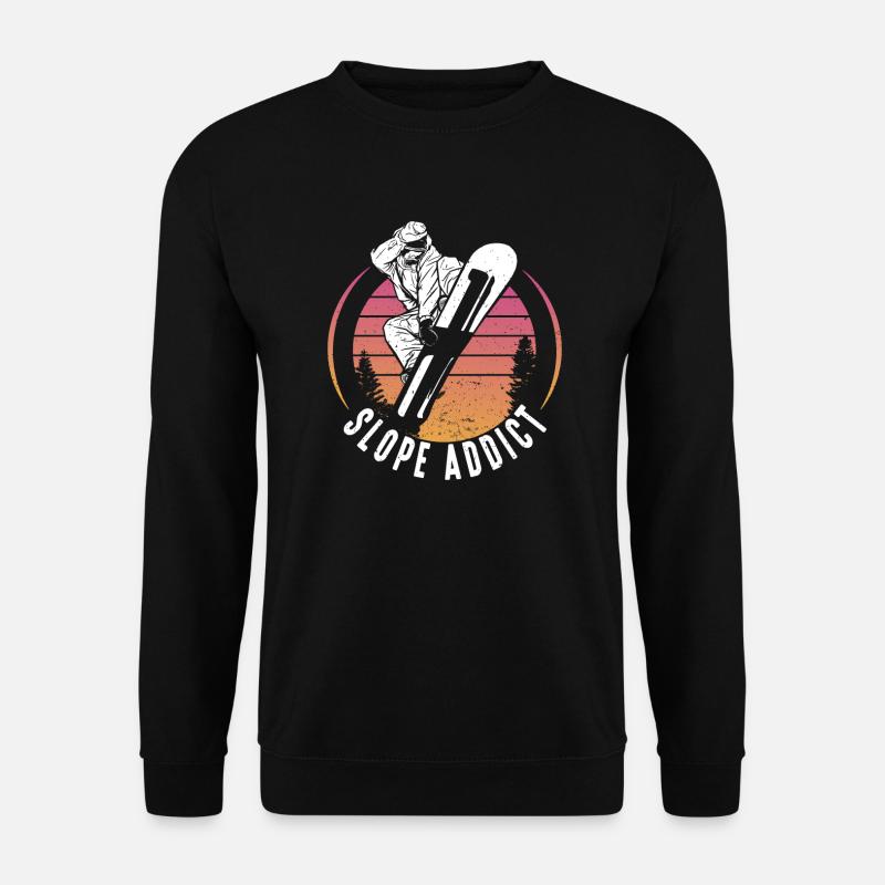 Snowboarding Slope Addict Snowboarder - Unisex Sweatshirt - black