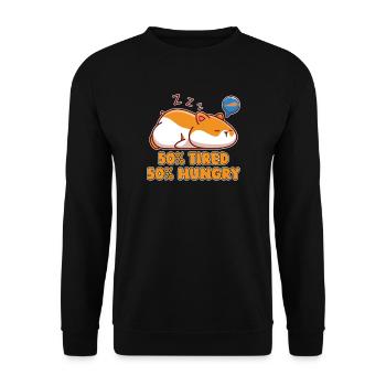 Hamster For Girls Hamster Owner Hamster Lovers - Unisex Sweatshirt - black - Front - Alina (178cm) & Michal (187cm)