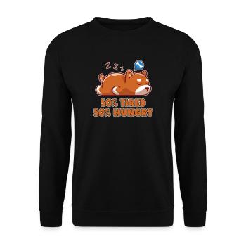 Corgi For Corgi Lovers Corgi Owner Sleeping Corgi - Unisex Sweatshirt - black - Front - Alina (178cm) & Michal (187cm)