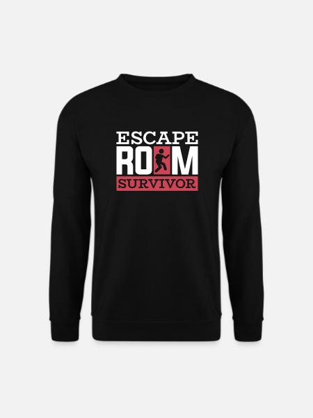 Escape Room Escape Room Liebhaber Flucht - Unisex Pullover - Schwarz