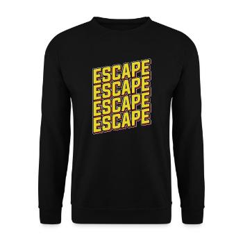 Escape Room Escape Room Lover Escaping - Unisex Sweatshirt - black - Front - Alina (178cm) & Michal (187cm)