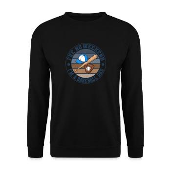 Papa de baseball Je n’ai pas de papa de softball de fin de semaine - Sweat-shirt Unisexe - noir - Devant - Alina (178cm) & Michal (187cm)