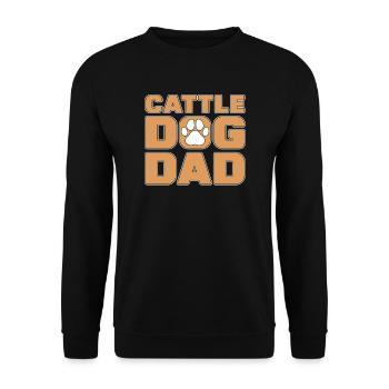 Cattle Dog Dad Heeler Owner - Unisex Sweatshirt - black - Front - Alina (178cm) & Michal (187cm)