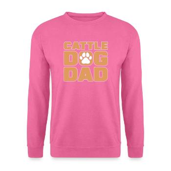 Cattle Dog Dad Heeler Propriétaire - Sweat-shirt Unisexe - rose - Devant