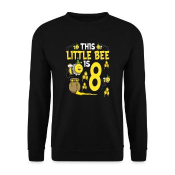 Anniversaire des abeilles pour les filles 8e anniversaire Bee Party - Sweat-shirt Unisexe - noir - Devant - Alina (178cm) & Michal (187cm)