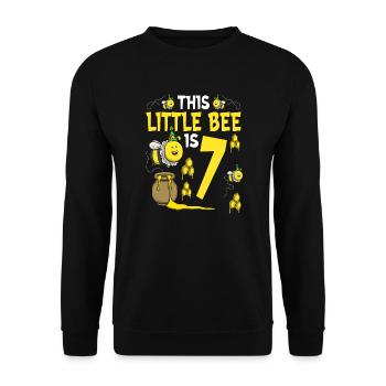 Anniversaire des abeilles pour les filles 7ème anniversaire Bee Party - Sweat-shirt Unisexe - noir - Devant - Alina (178cm) & Michal (187cm)