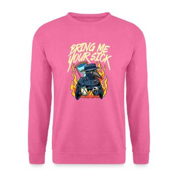 Seuchendoktor-Outfit Seuchendoktor-Maske Medikamente - Unisex Pullover - Pink - Vorne