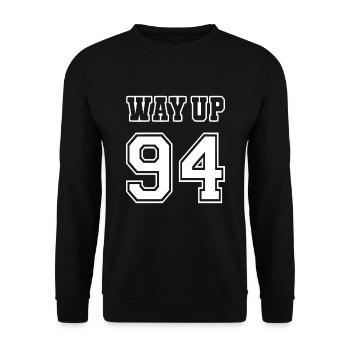Way Up 94 Vintage Birthday Anniversary 1994 - Unisex Sweatshirt - black - Front - Alina (178cm) & Michal (187cm)