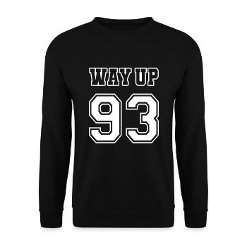 Way Up 93 Vintage 30th Birthday Anniversary 1993 - Unisex Sweatshirt - black - Front - Alina (178cm) & Michal (187cm)