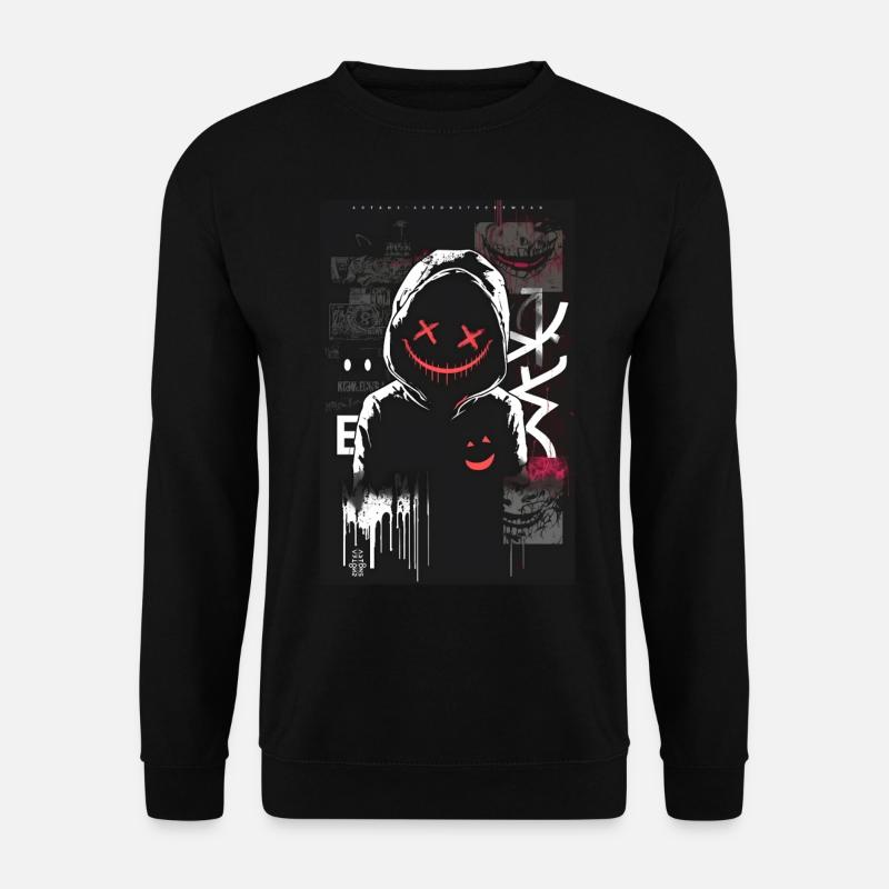 Anonymous by ART8NS - Art ON Streetwear - Unisex Pullover - Schwarz