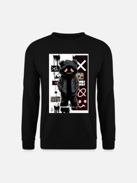 Cyber Teddy par ART8NS - Art ON Streetwear - Sweat-shirt Unisexe - noir