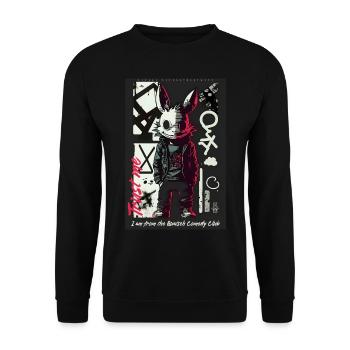 Trust me, I am from... ART8NS - Art ON Streetwear - Unisex Sweatshirt - black - Front - Alina (178cm) & Michal (187cm)