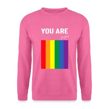 LGBTQ Vous êtes un design parfait - Sweat-shirt Unisexe - rose - Devant