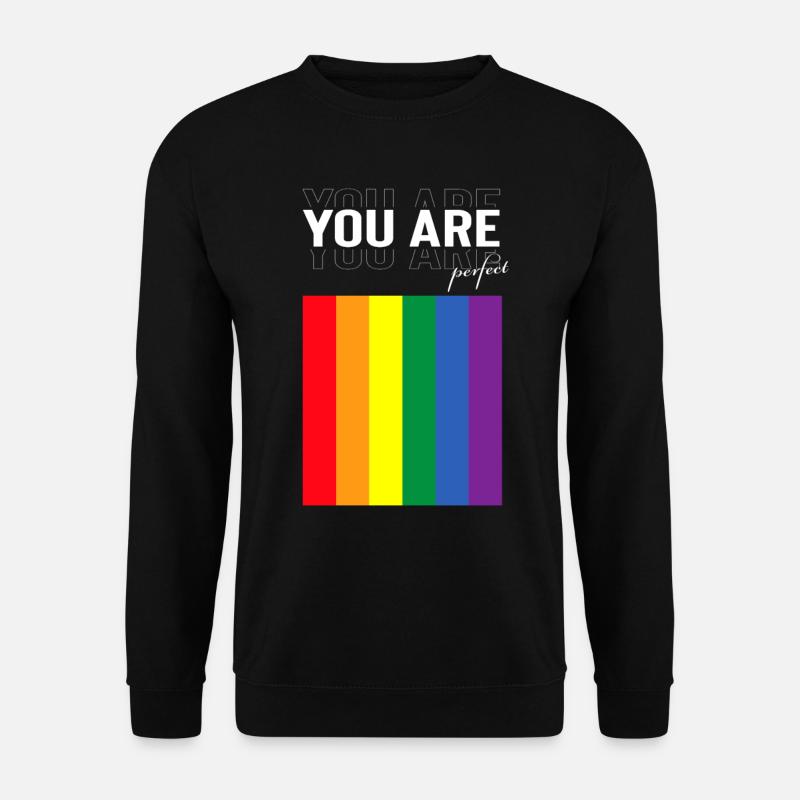 LGBTQ You're perfect design - Unisex Sweatshirt - black