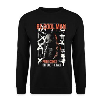 Hochmut par ART8NS - Art ON Streetwear - Sweat-shirt Unisexe - noir - Devant - Alina (178cm) & Michal (187cm)
