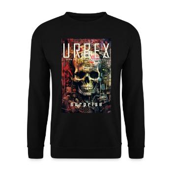 Urbex surprise ART8NS - Art ON Streetwear - Unisex Sweatshirt - black - Front - Alina (178cm) & Michal (187cm)