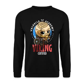 Viking certified - Guerrier - Sweat-shirt Unisexe - noir - Devant - Alina (178cm) & Michal (187cm)