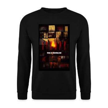 Tik,Tak, Urbex by ART8NS - Art ON Streetwear - Unisex Sweatshirt - black - Front - Alina (178cm) & Michal (187cm)