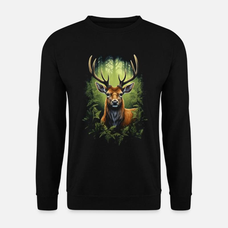 Deer - Unisex Sweatshirt - black