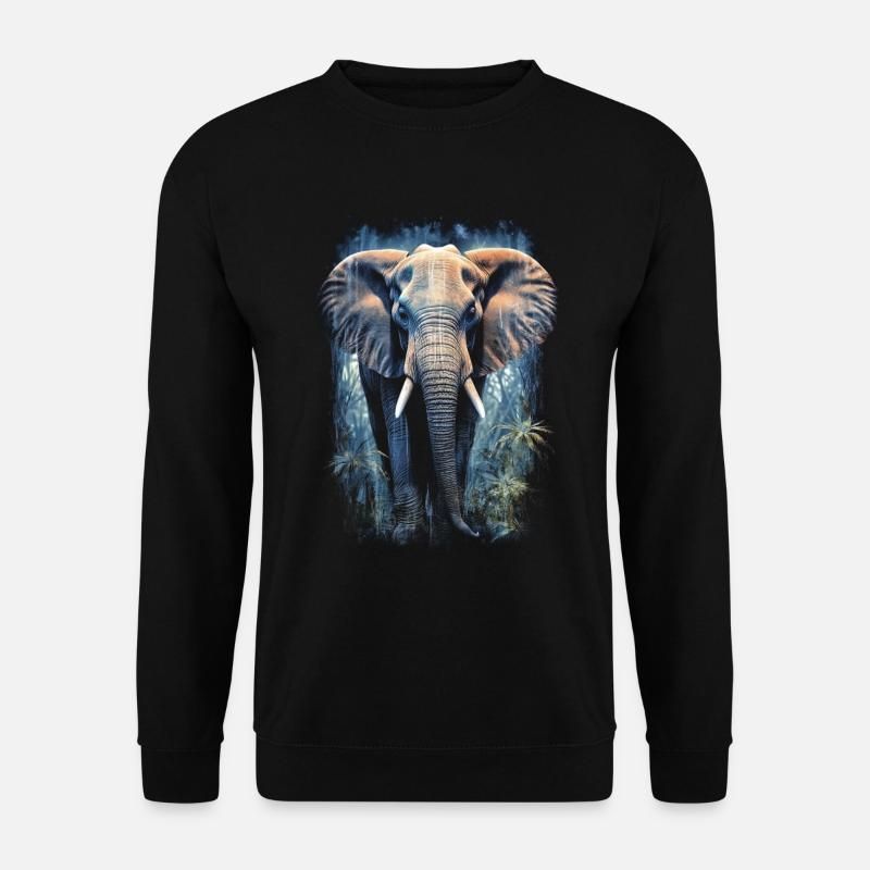 Éléphant - Sweat-shirt Unisexe - noir