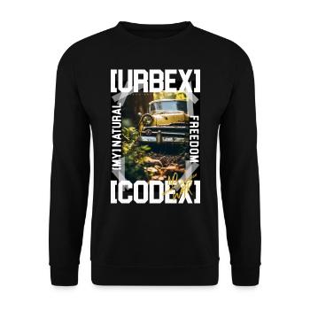 Urbex by ART8NS - Art ON Streetwear - Unisex Sweatshirt - black - Front - Alina (178cm) & Michal (187cm)