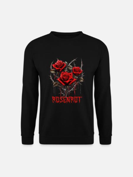 Rosenrot Dornen - Unisex Pullover - Schwarz