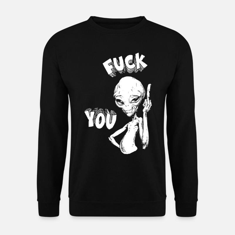 Alien Sarcartic Lustige Sprüche Meme - Unisex Pullover - Schwarz