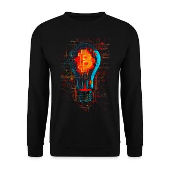 BTC Bulblight - Unisex Sweatshirt - black - Front - Alina (178cm) & Michal (187cm)