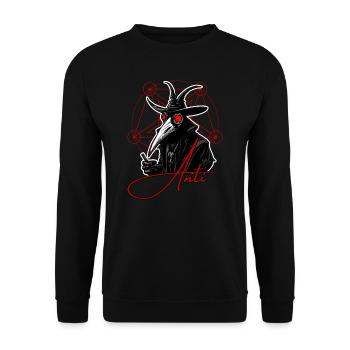 Anti Human Plague - Unisex Sweatshirt - black - Front - Alina (178cm) & Michal (187cm)
