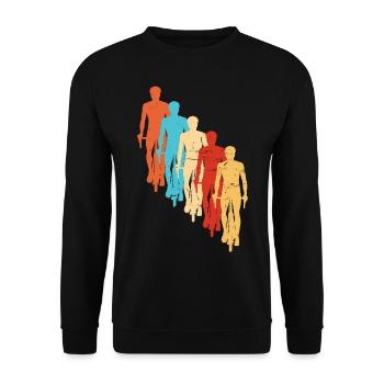 Cyclisme Cyclisme Cyclisme VTT Femmes Cyclisme - Sweat-shirt Unisexe - noir - Devant - Alina (178cm) & Michal (187cm)